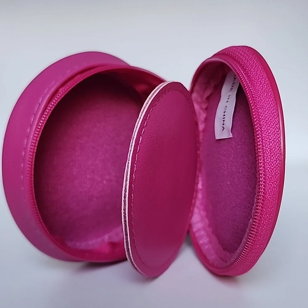 Small Pink Cosmetic Bag with Mirror